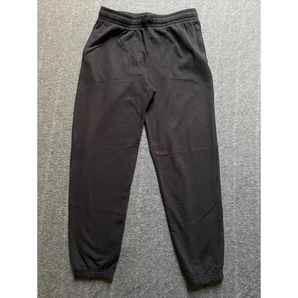Athletic Works Boys XL 14-16 Black Fleece Joggers Sweatpants Pockets Drawstring